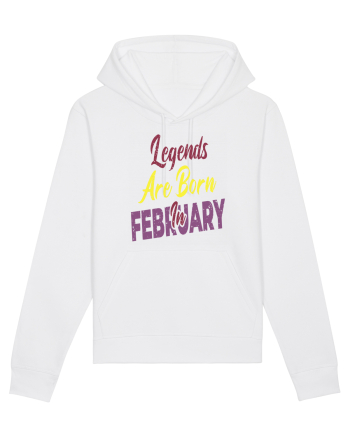Legends Are Born In February White