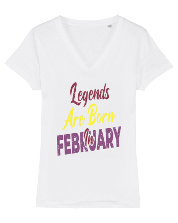 Legends Are Born In February White