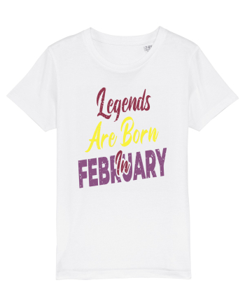 Legends Are Born In February White