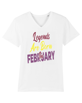 Legends Are Born In February White