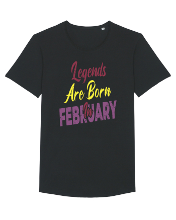 Legends Are Born In February Black