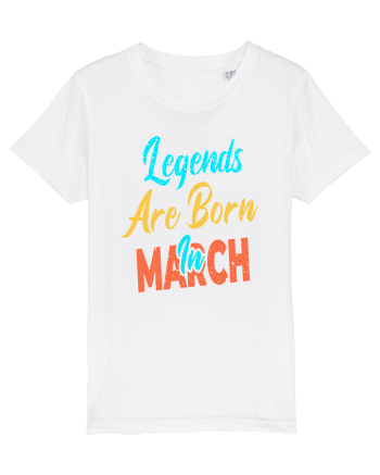Legends Are Born In March White