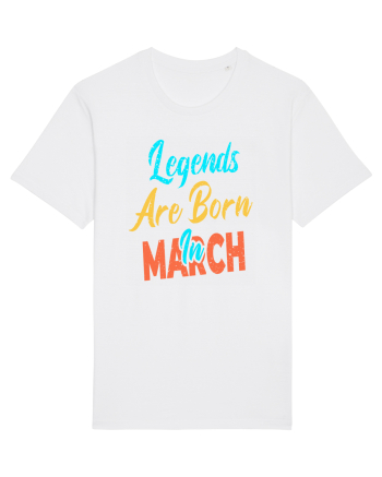 Legends Are Born In March White