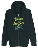 Legends Are Born In April Hanorac cu fermoar Unisex Connector