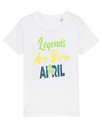 Legends Are Born In April White