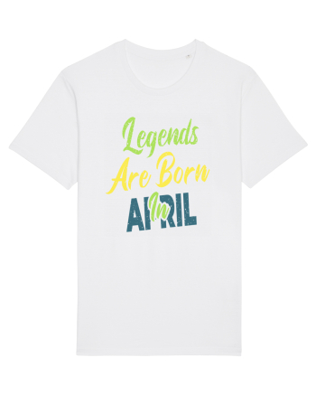 Legends Are Born In April White