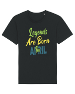 Legends Are Born In April Tricou mânecă scurtă Unisex Rocker