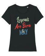 Legends Are Born In May Tricou mânecă scurtă guler larg fitted Damă Expresser