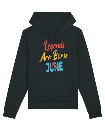Legends Are Born In June Black