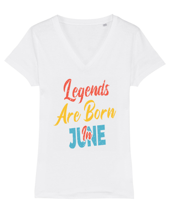 Legends Are Born In June White