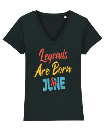 Legends Are Born In June Black