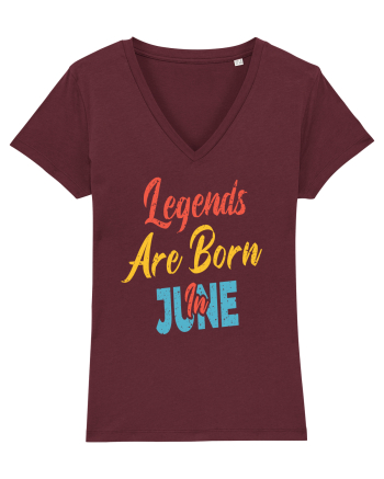 Legends Are Born In June Burgundy