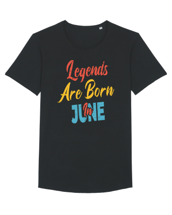 Legends Are Born In June Black