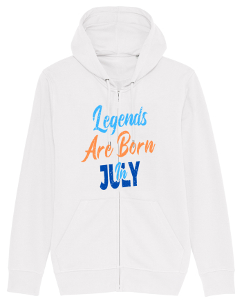 Legends Are Born In July White
