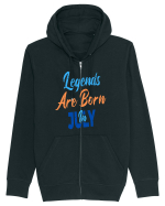Legends Are Born In July Hanorac cu fermoar Unisex Connector