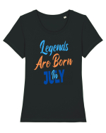 Legends Are Born In July Tricou mânecă scurtă guler larg fitted Damă Expresser