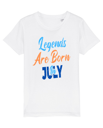 Legends Are Born In July White