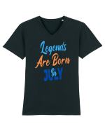 Legends Are Born In July Tricou mânecă scurtă guler V Bărbat Presenter