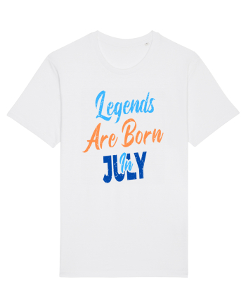 Legends Are Born In July White