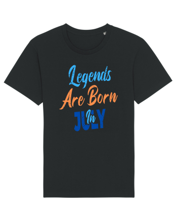 Legends Are Born In July Black