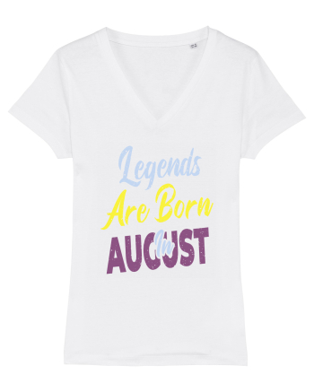 Legends Are Born In August White