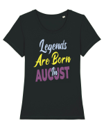 Legends Are Born In August Tricou mânecă scurtă guler larg fitted Damă Expresser