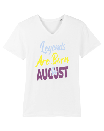 Legends Are Born In August White