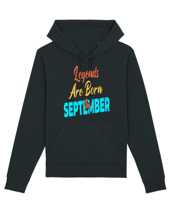 Legends Are Born In September Black