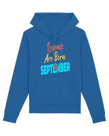 Legends Are Born In September Royal Blue