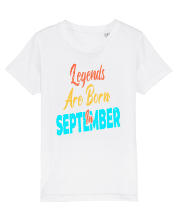 Legends Are Born In September White