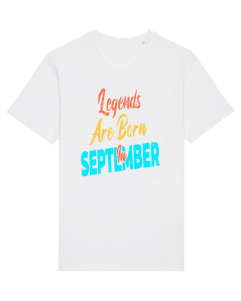 Legends Are Born In September White