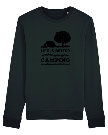 Life is Better When You Go Camping Black