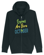Legends Are Born In October Hanorac cu fermoar Unisex Connector