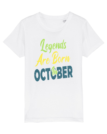 Legends Are Born In October White