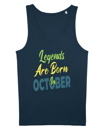 Legends Are Born In October Navy