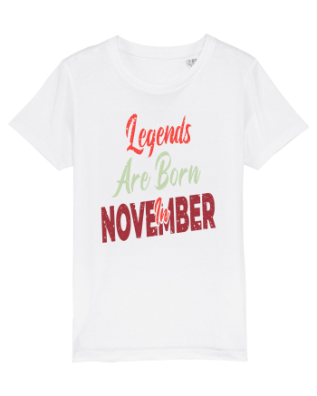 Legends Are Born In November White