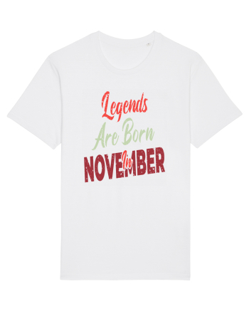 Legends Are Born In November White