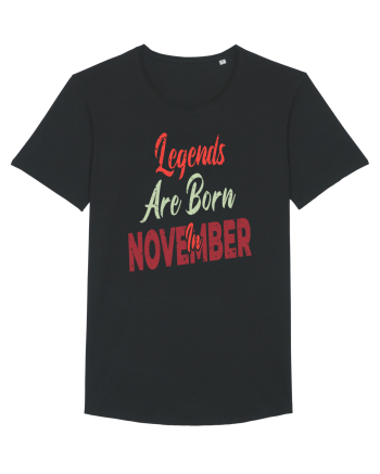 Legends Are Born In November Black