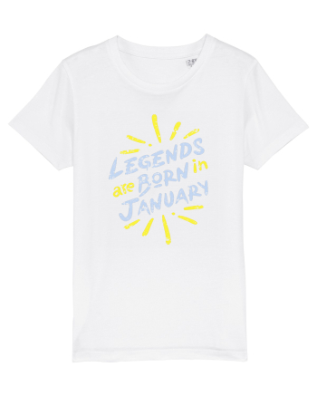 Legends Are Born In January White