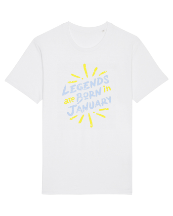 Legends Are Born In January White