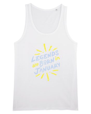 Legends Are Born In January White