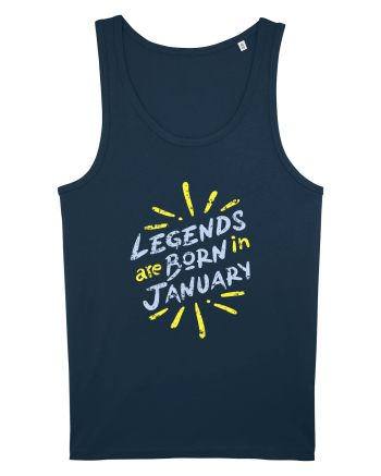 Legends Are Born In January Navy