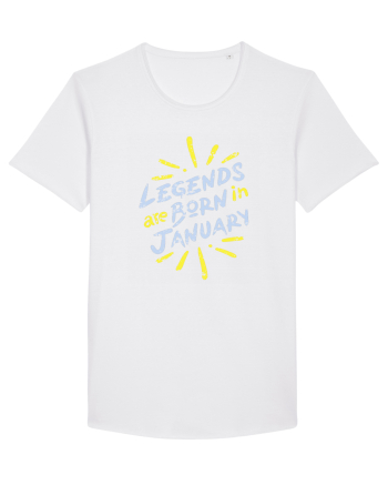 Legends Are Born In January White