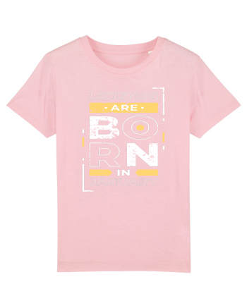 Legends Are Born In January Cotton Pink