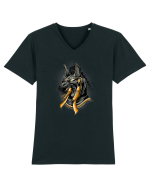 Anubius Tricou mânecă scurtă guler V Bărbat Presenter