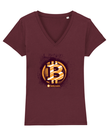 Bitcoin Trader Burgundy