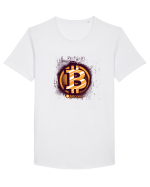 Bitcoin Trader Tricou mânecă scurtă guler larg Bărbat Skater