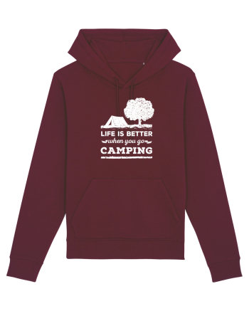 Life is Better When You Go Camping Burgundy