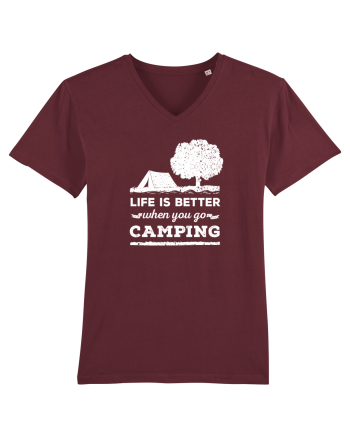 Life is Better When You Go Camping Burgundy