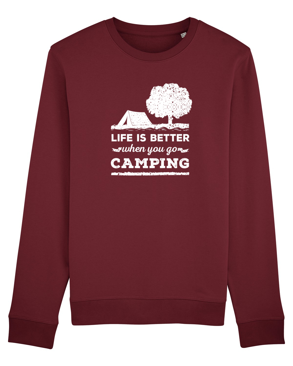 Bluză mânecă lungă Unisex Rise Burgundy